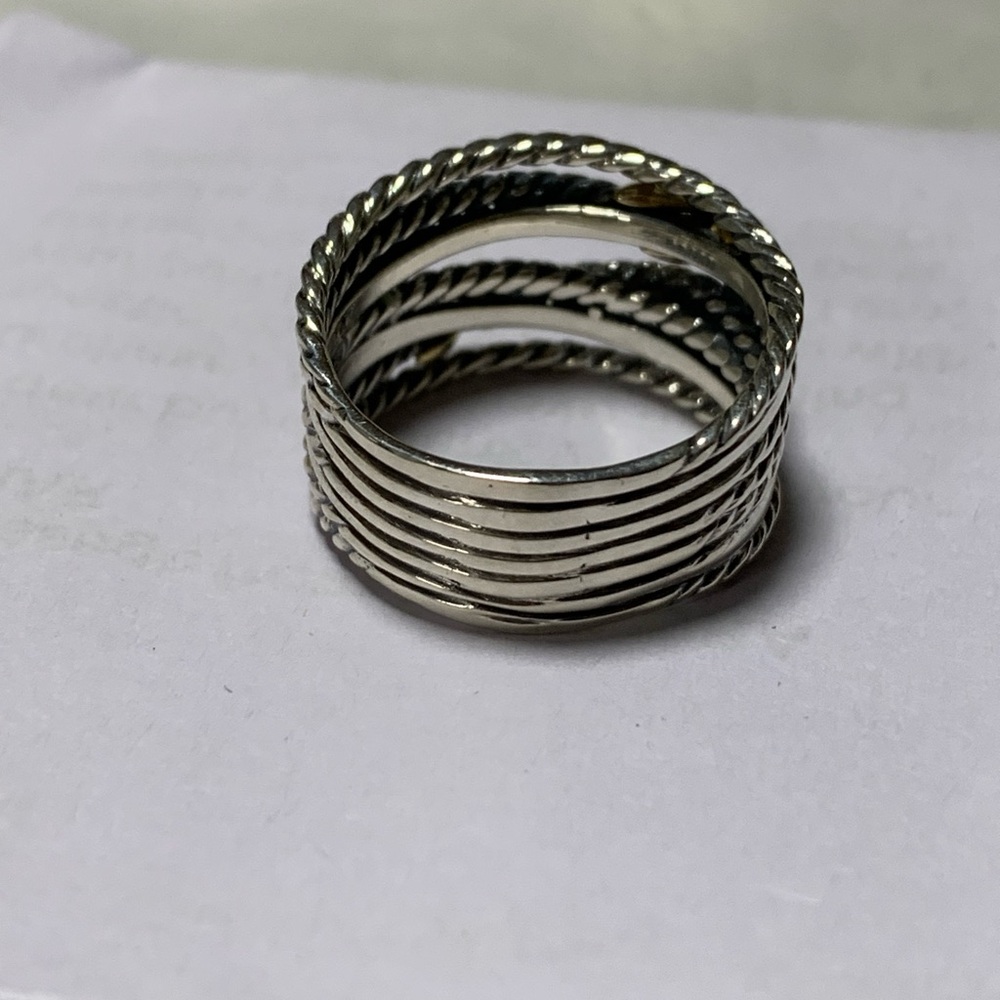 david yurman crossove two tone size 8.5 - Picture 3 of 4